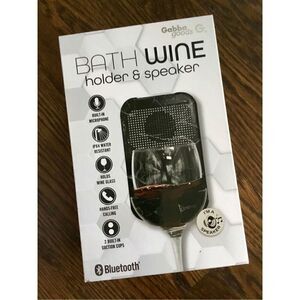NEW Gabba Goods Bath Wine Holder & Speaker